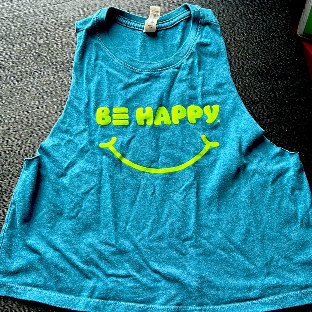 Blue Spenga Crop Tank